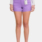Zenana Lori High Waist Denim Shorts in Lavender
