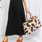 Relax, Recharge, Repeat Animal Print Plush Weekender Bag