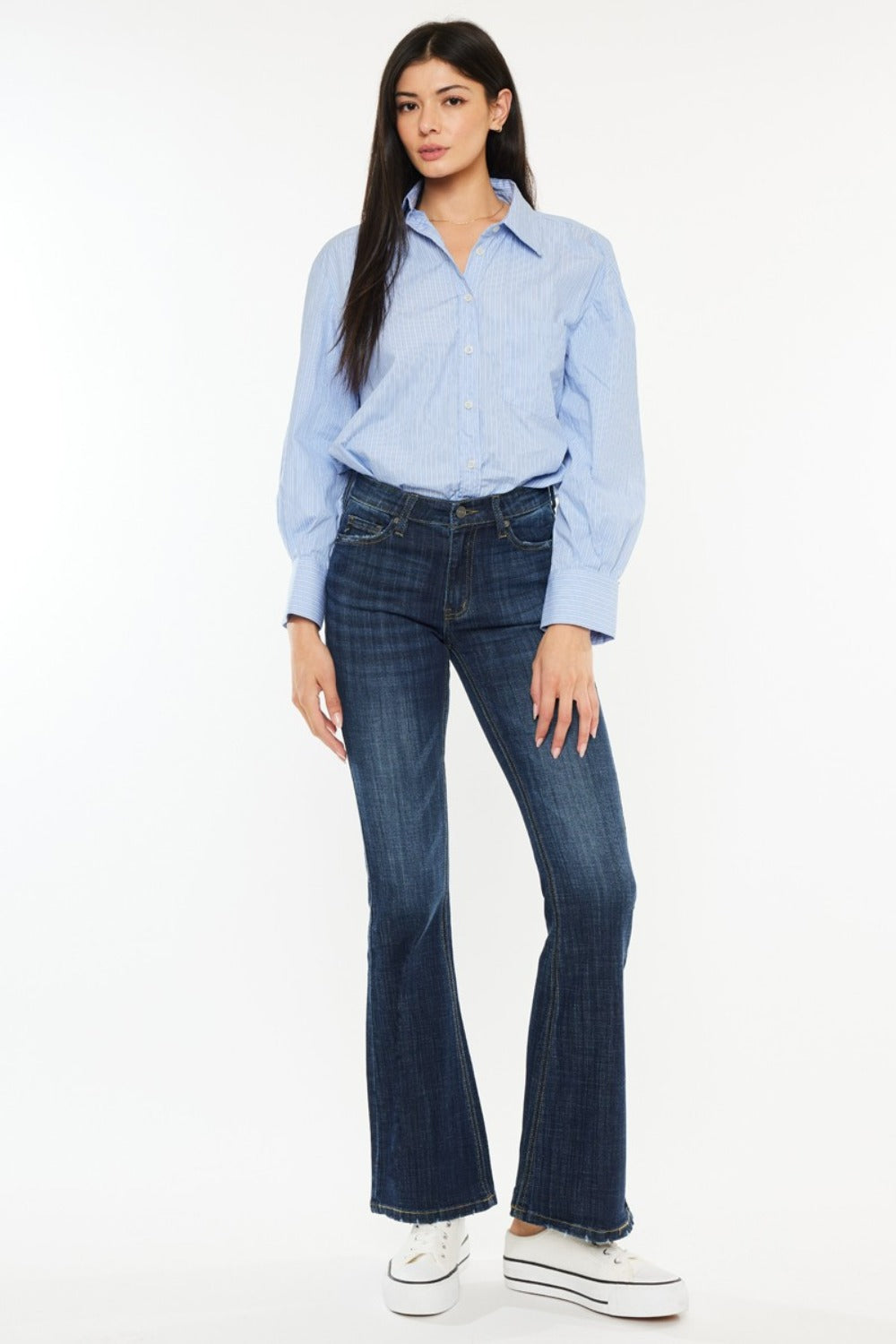 Kancan Kendra Mid Rise Flare Jeans