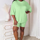 Basic Bae Fearless Soft Rayon Three-Quarter Sleeve Top and Shorts Set