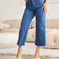 RFM Chloe Tummy Control High Waist Raw Hem Crop Jeans