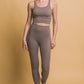 Love Tree In Slay Mode High Waist Leggings with Side Pockets in Taupe