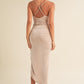 Mable Draped to Perfection Cami Midi Dress