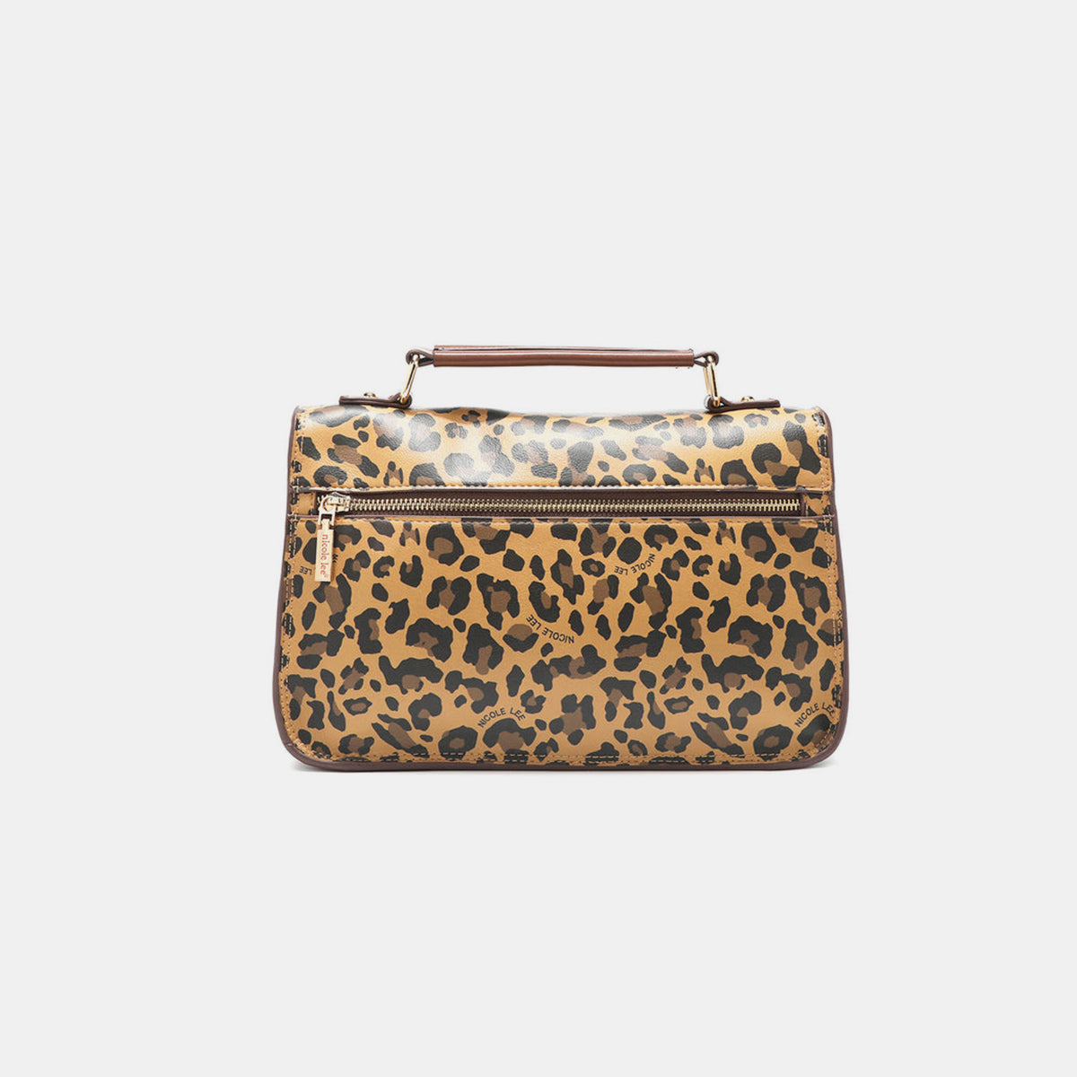 Nicole Lee USA At My Best Leopard Top Handle Handbag