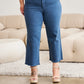 RFM Chloe Tummy Control High Waist Raw Hem Crop Jeans