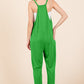 Culture Code Current Mood Sleeveless Jumpsuit with Pockets in Fresh Green