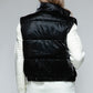 Snobbish Me and My Puffer Fine Fur Lining Quilted Vest in Black