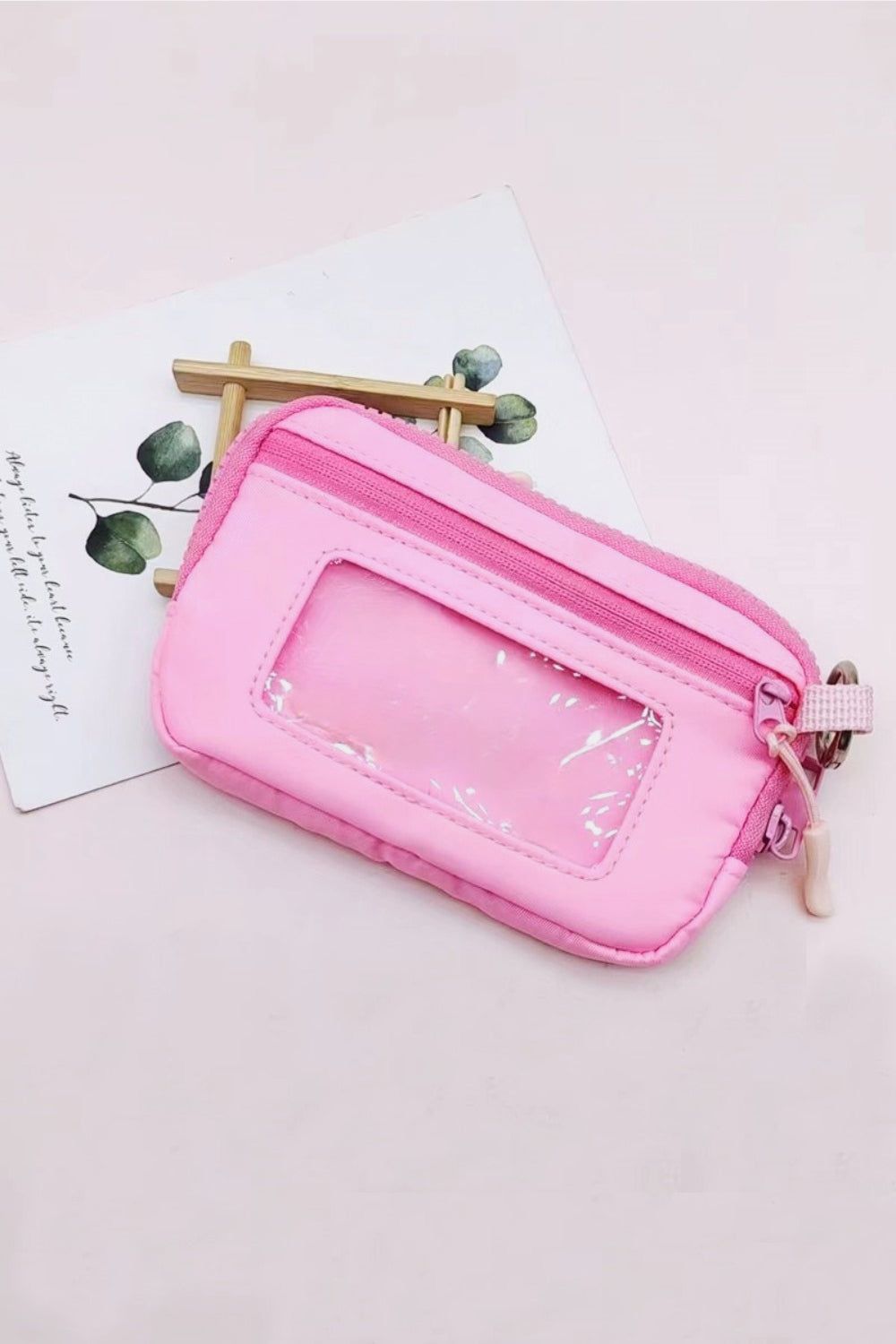 Zenana I Want To Go Keychain Pouch ID Card Wallet