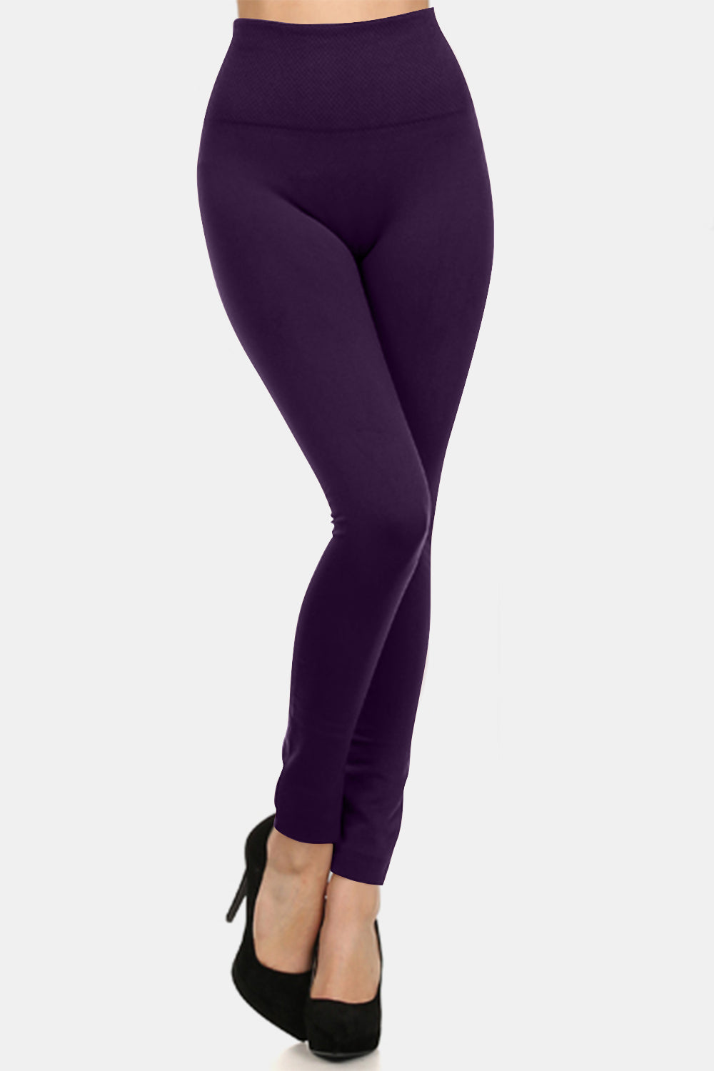 Yelete Ready For Action Seamless High Waist Fleece Leggings in Coffee