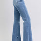 Judy Blue Tiffany Raw Hem High Rise Bootcut Jeans