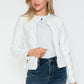 Snobbish Biker Babe PU Leather Zip Up Jacket with Pockets in White