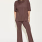 Basic Bae Reflect Bamboo Drop Shoulder T-Shirt and Flare Pants Set