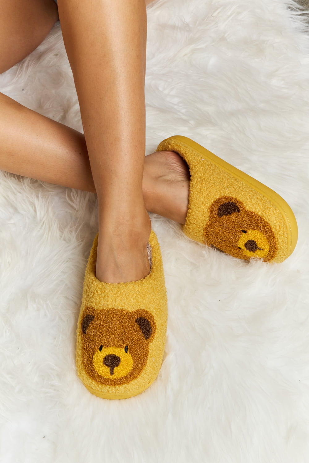 Melody My Teddy Bear Plush Slide Slippers