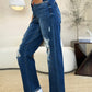 Judy Blue Joanna Mid Rise Distressed Raw Hem Jeans