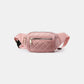 Zenana Own The Day Quilted Multi Pocket Waist Belt Bag