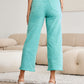 RFM Chloe Tummy Control High Waist Raw Hem Crop Jeans in Island Green