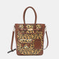 Nicole Lee USA Leopard Around Large Tote Bag