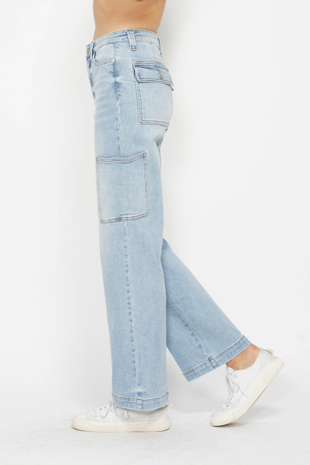 Judy Blue Taylor High Waist Straight Cargo Jeans