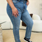 Judy Blue Madeline Mid Rise Rigid Magic Release Hem Jeans