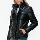 YMI Winter Perfection Pocketed Zip Up Turtleneck Puffer Jacket