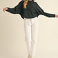 Mable Dolman Days Cropped Sweater in Black