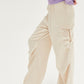 HYFVE A Perfect Touch Approach Satin Drawstring Hem Cargo Pants