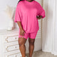 Basic Bae Fearless Soft Rayon Three-Quarter Sleeve Top and Shorts Set