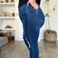 Judy Blue Nana High Waist Rigid Magic Heavy Destroy Straight Jeans