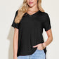 Basic Bae Bamboo All Day Long V-Neck High-Low T-Shirt