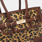 Nicole Lee USA Leopard Around Large Tote Bag