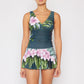 Marina West Swim Clear Waters Swim Dress in Aloha Forest