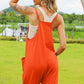 Double Take The Hot Shots Sleeveless V-Neck Pocketed Jumpsuit