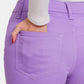 Zenana Lori High Waist Denim Shorts in Lavender
