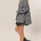 HYFVE Wild Side Zebra Print Snap Down Long Sleeve Shacket