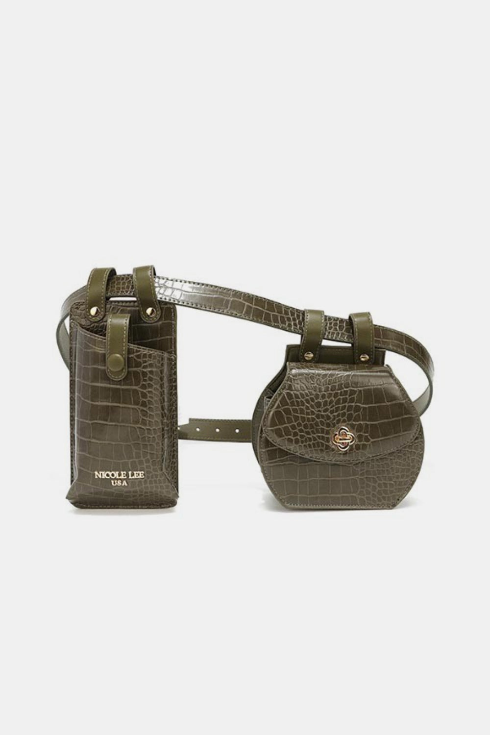 Nicole Lee USA Albina 2 Piece Texture Belt Bag