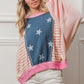 BiBi Blushed Stars and Stripes Long Sleeve Top