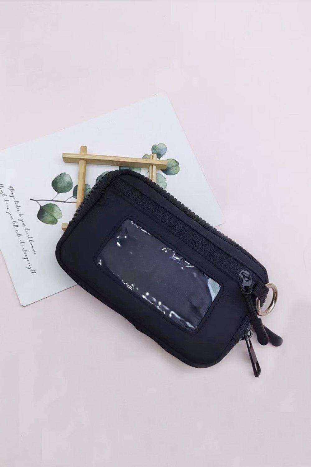 Zenana I Want To Go Keychain Pouch ID Card Wallet