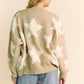 Davi & Dani Fuzzy and Chic Star Button Down Cardigan