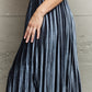 Ninexis A Little Bit Of Attitude Accordion Pleated Flowy Midi Skirt in Cloudy Blue