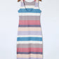 Leaving Footprints Striped Slit Sleeveless Maxi Dress