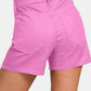 Zenana Lori High Waist Denim Shorts in Mauve