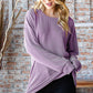 Heimish Serenity in Purple Dropped Shoulder Blouse