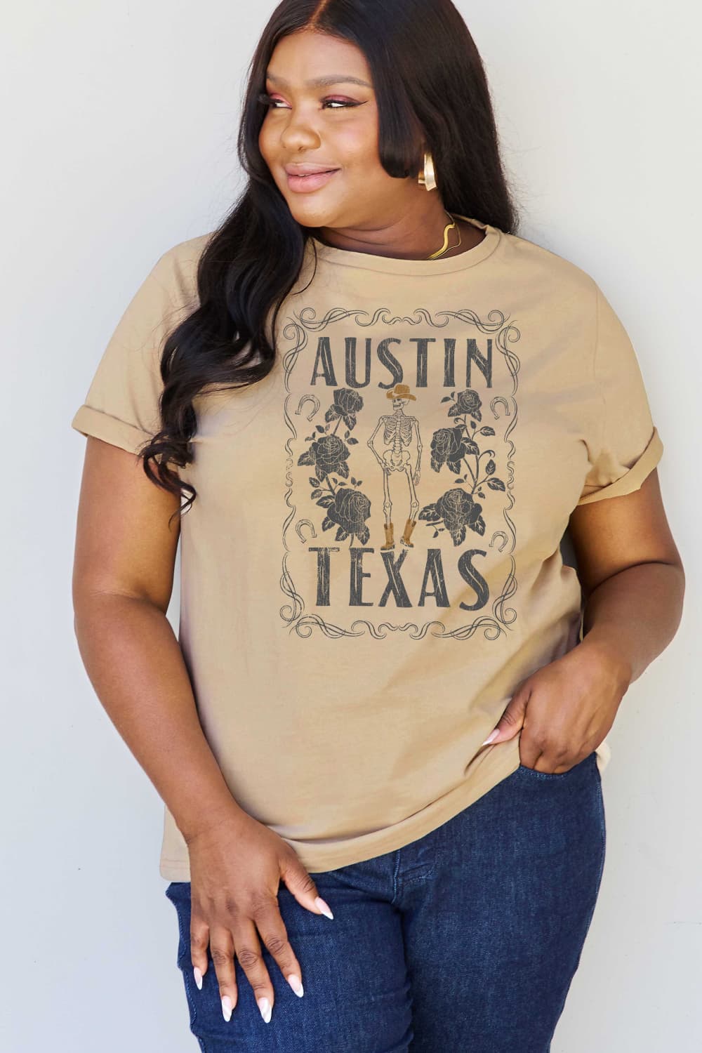 Simply Love AUSTIN  TEXAS Graphic Cotton T-Shirt