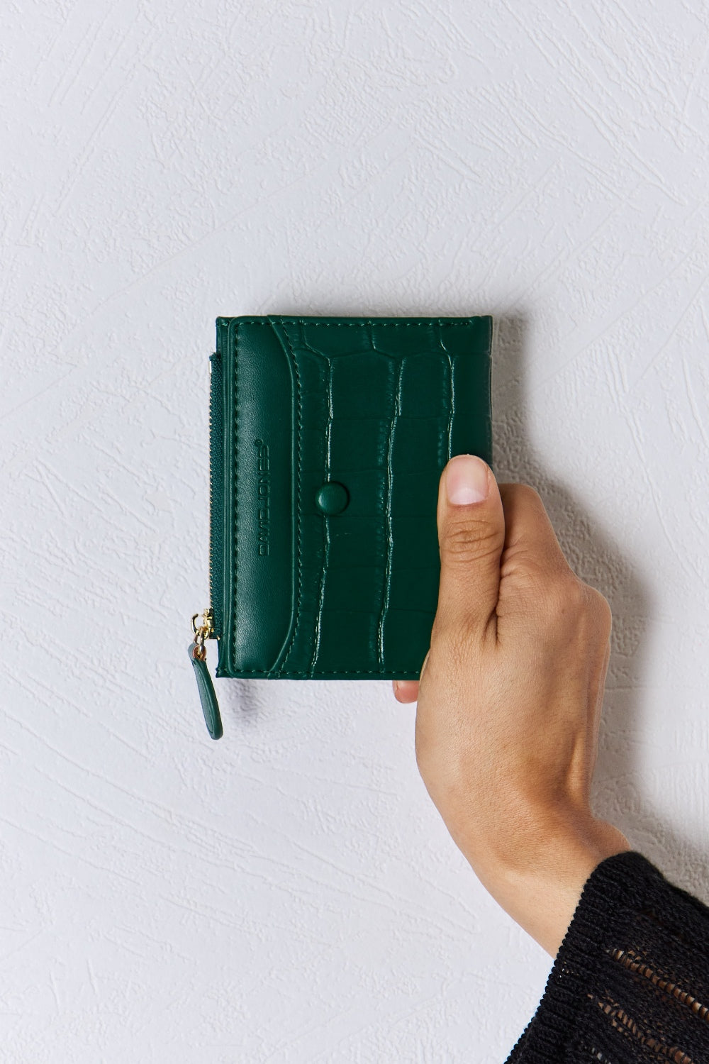 David Jones Through Thick & Thin Texture PU Leather Mini Wallet