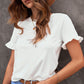 Flounce Cuff Crewneck T-shirt