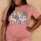 Simply Love TEACH LOVE INSPIRE Graphic Cotton T-Shirt
