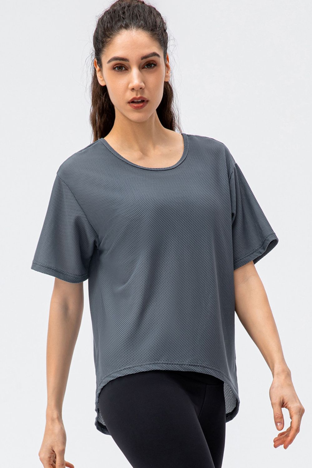 Just Bring It Round Neck Short Sleeve Active Tee