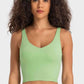 Cherished Deep V-Neck Crop Sports Bra