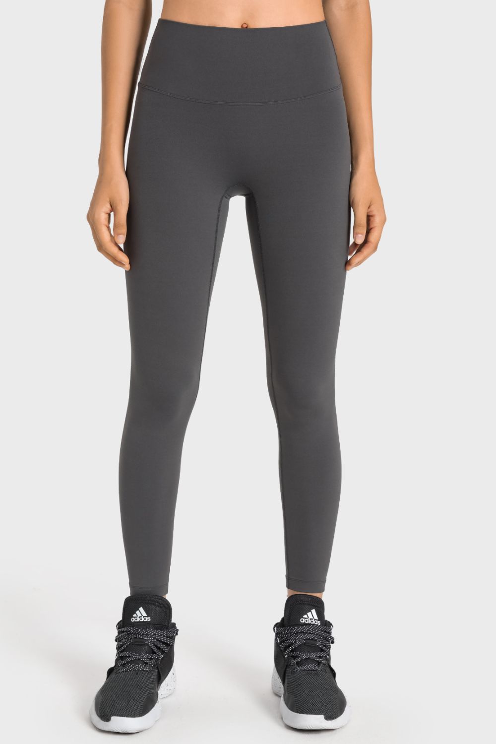 Meet You At The Bar(Bell) Feels Like Skin High-Rise Wide Waistband Yoga Leggings