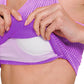 Zenana Empower Yourself Washed Ribbed Cropped Bra Padded Tank in Violet